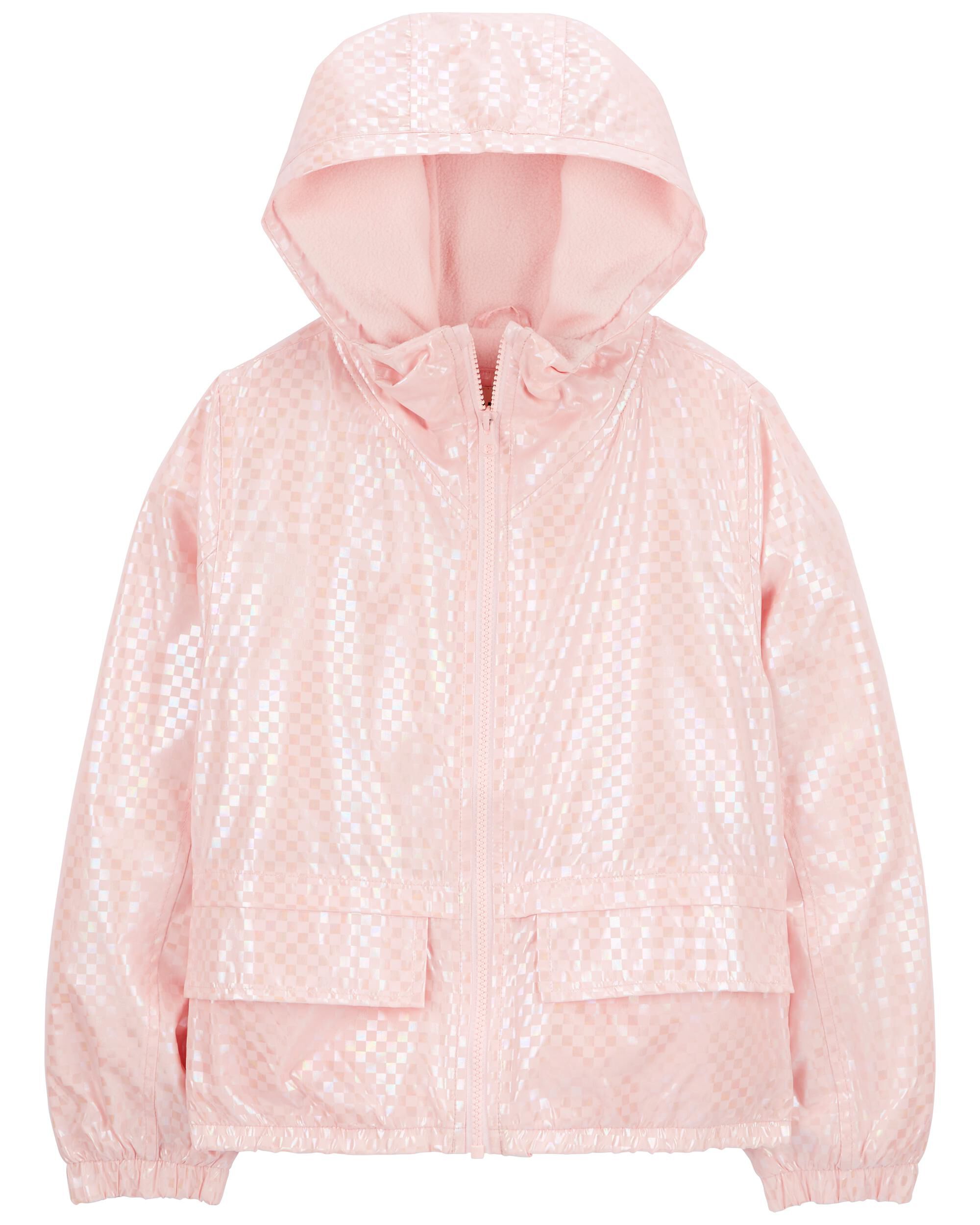 Toddler Metallic Checkered Fleece-Lined Midweight Jacket - OshKosh |  Carter's