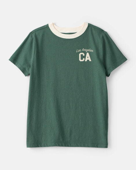 kid los angeles short-sleeve graphic tee - green