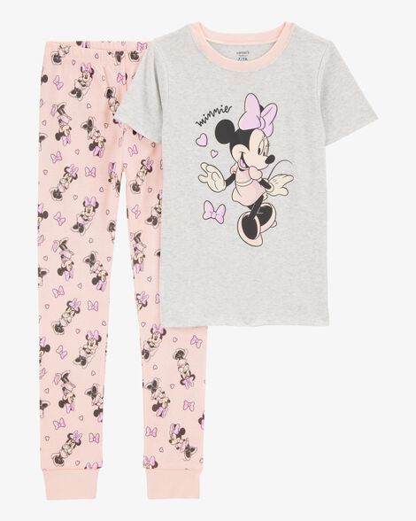  Product image 1 of Kid Minnie Mouse Snug Fit Cotton 2-Piece Pajamas