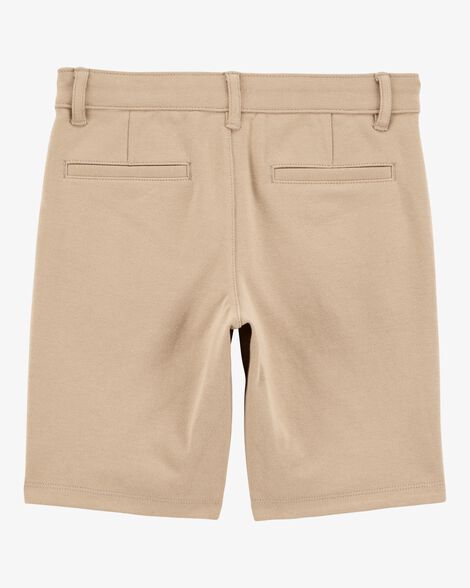 Product image 3 of Kid 3-Pack Ponte Knit Uniform Pants - Khaki