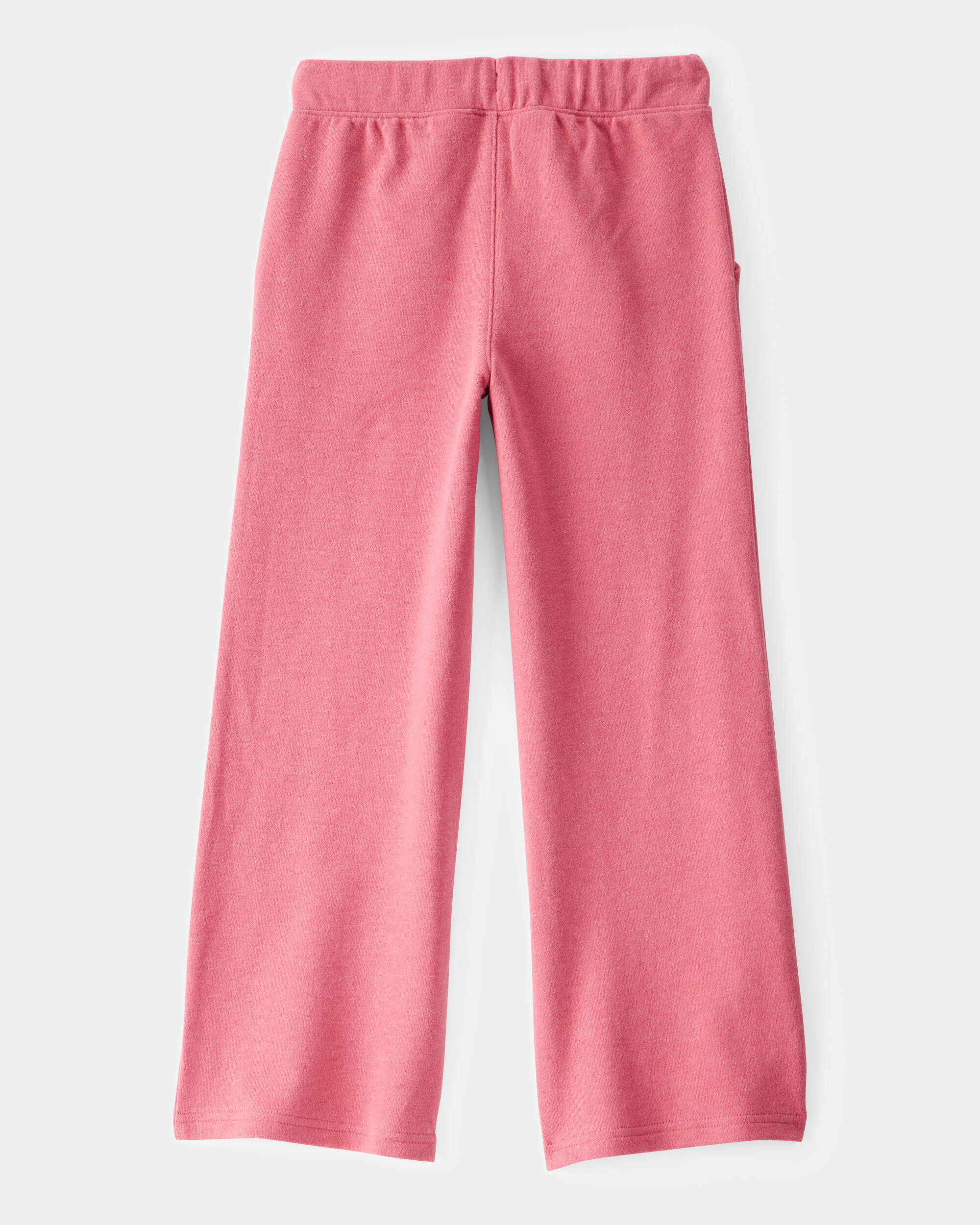 Kid French Terry Drawstring Pants - Pink