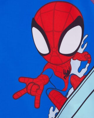 Product image 2 of Toddler Marvel™ Spider-Man Long-Sleeve Rashguard Swim Top - Red/Blue