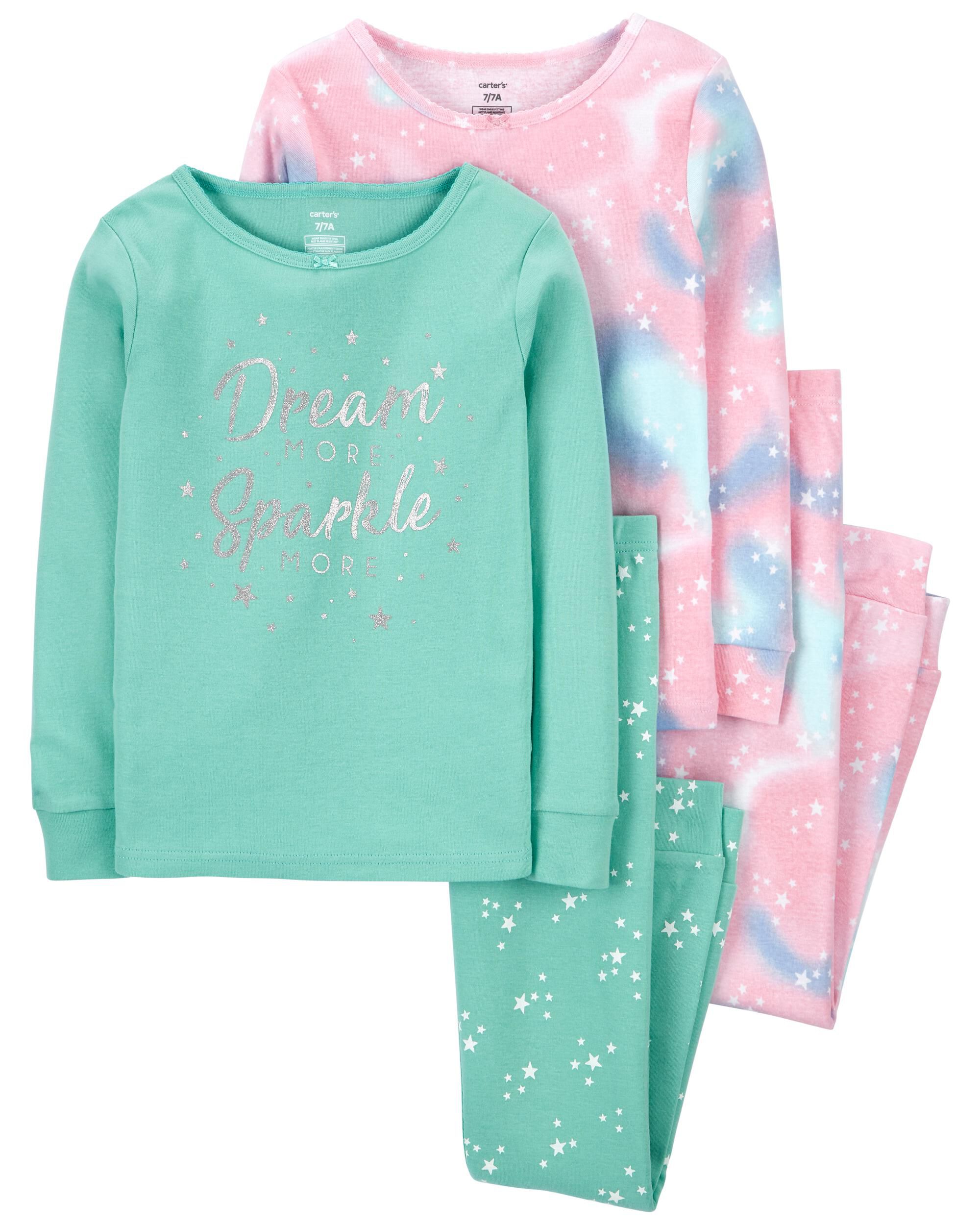 *CLEARANCE* 4-Piece Dream 100% Snug Fit Cotton PJs