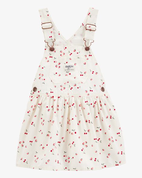  Product image 1 of Baby Cherry-Print Jumper Dress - White