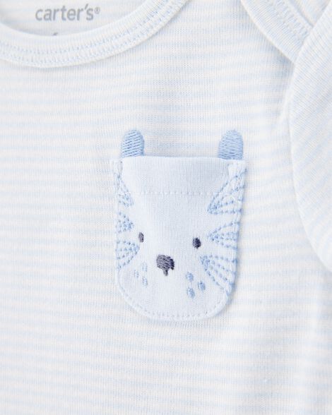 Product image 5 of Baby 7-Piece Animals Short-Sleeve Bodysuits & Pull-On Pants Set