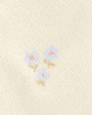 Product image 2 of Baby Floral Print 2-Way Zip Terry Sleep & Play Pajamas - Ivory