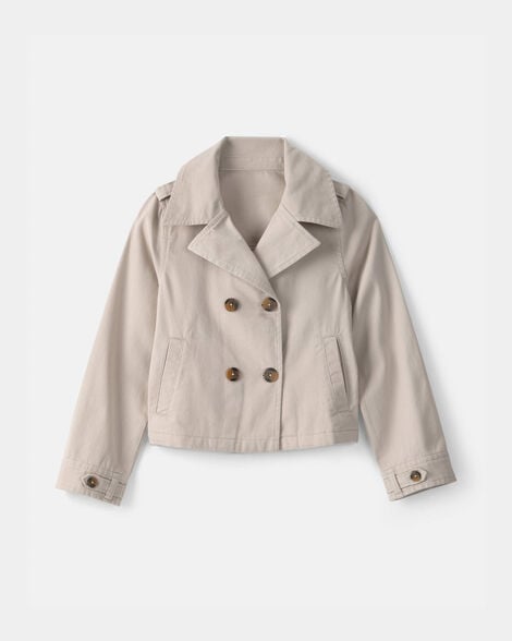 girls trench jacket - tan