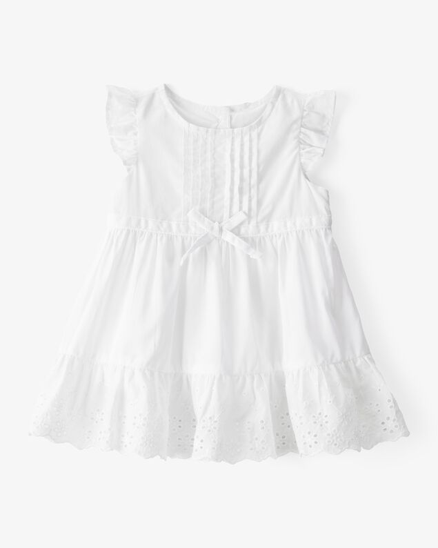 Product image 1 of Baby Textured Eyelet Dress- White