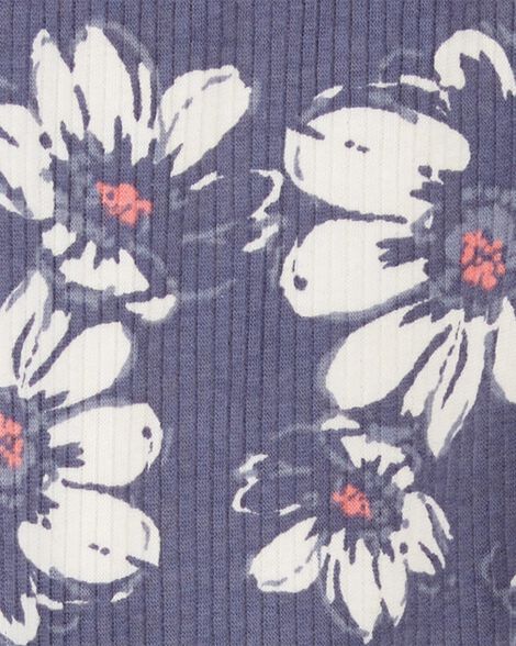 Kid Floral Ribbed Leggings - Floral - OshKosh | Carter