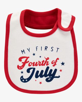 Product image 1 of Baby My First Fourth Of July Teething Bib