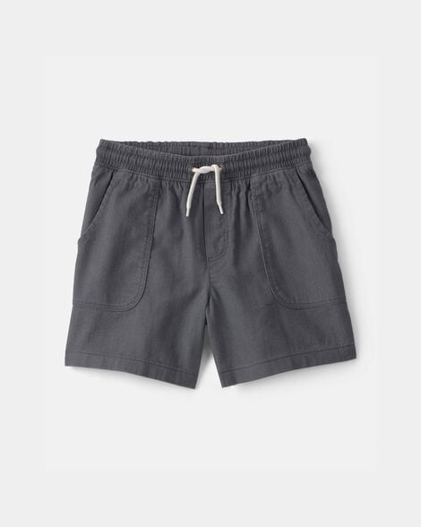 boys twill shorts - grey