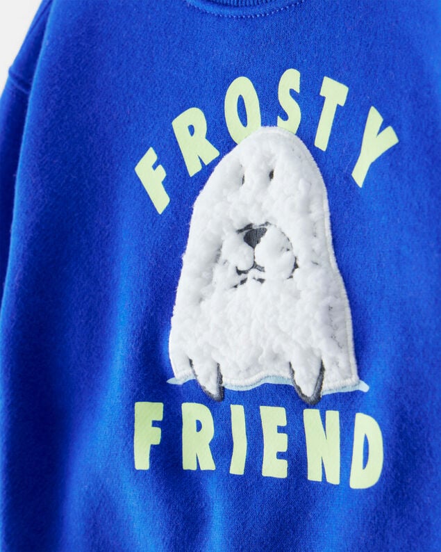 Product image 2 of Baby Boy Seal Pullover Sweatshirt - Blue