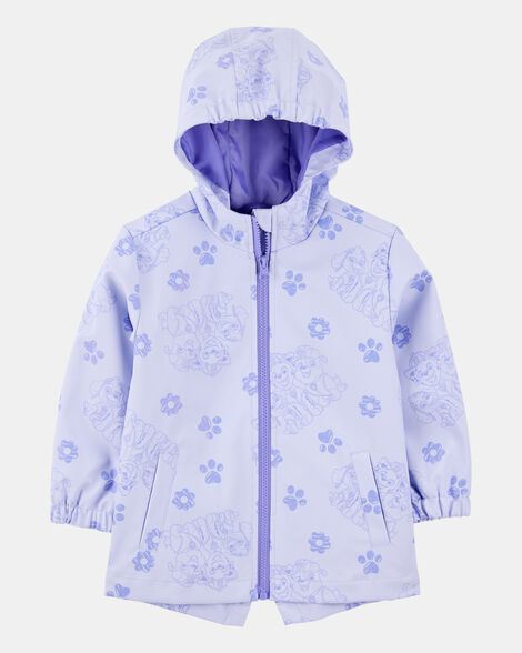toddler girl paw patrol rain jacket - purple