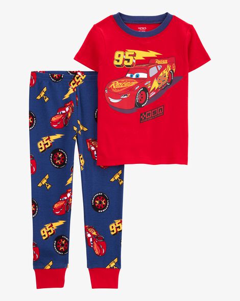  Product image 1 of Toddler Cars Snug Fit Cotton 2-Piece Pajamas - Red