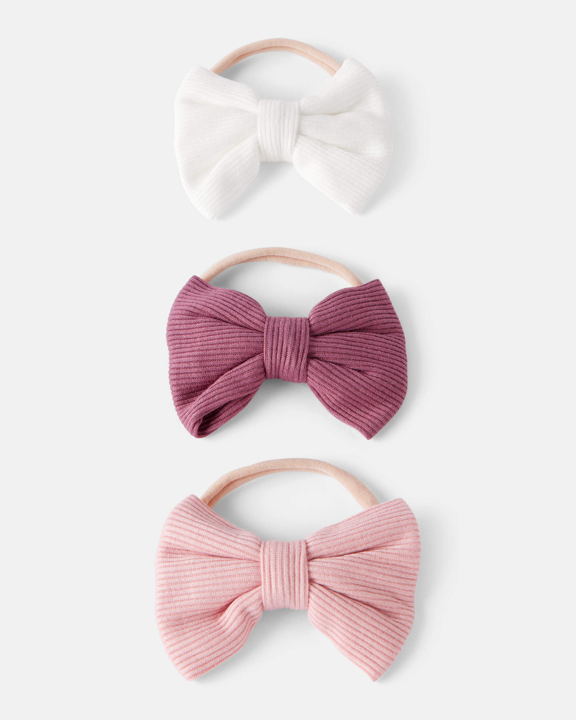 Baby Girl 3-Pack Bow Headwraps