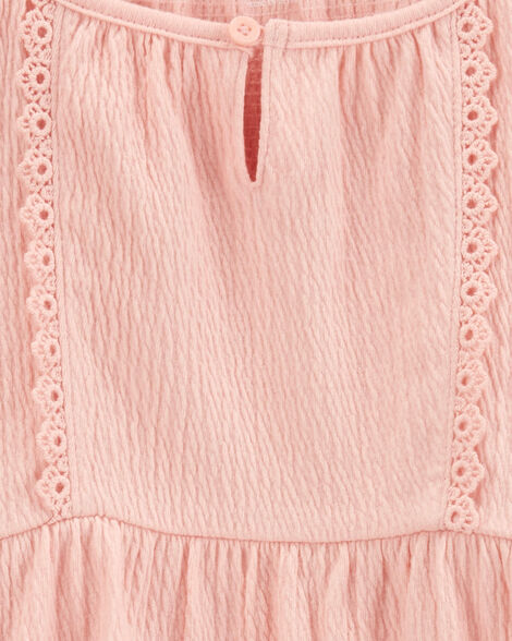Product image 2 of Kid Crinkle Jersey Flutter Crochet Top