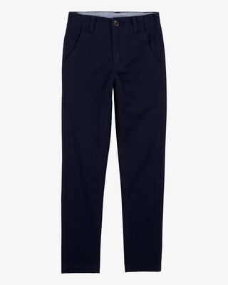 Product image 1 of Kid Slim Tapered Chino Uniform Pants - Navy