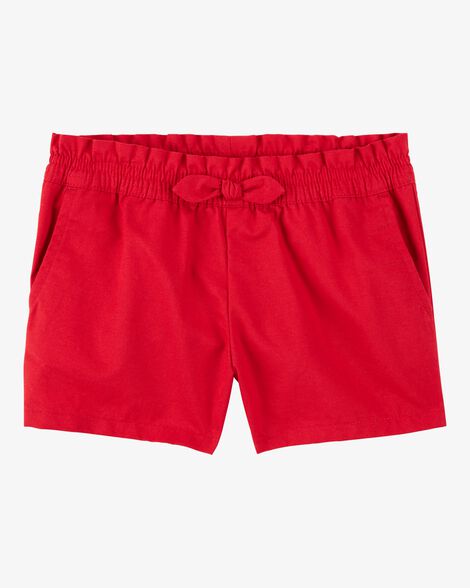  Product image 1 of Toddler Pull-On Twill Bow Shorts