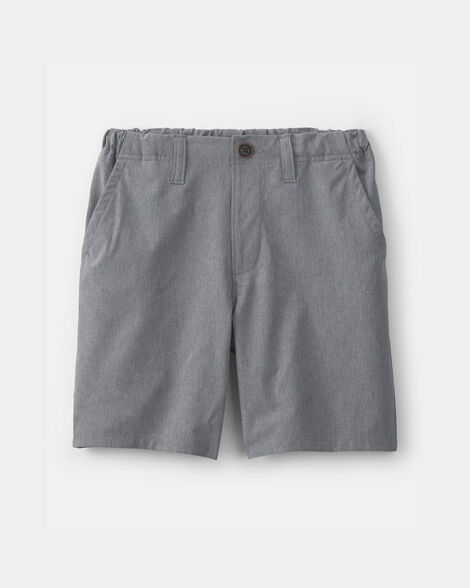 Boys Uniform Active Pull-On Shorts - Grey
