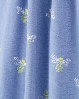 Product image 2 of Baby Bee Print Zip-Up PurelySoft Sleep & Play Pajamas