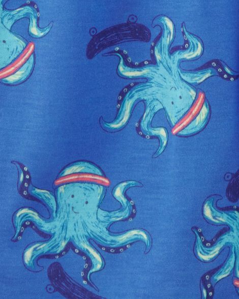  Product image 3 of Boys 2-Piece Octopus Print Loose Fit Pajamas