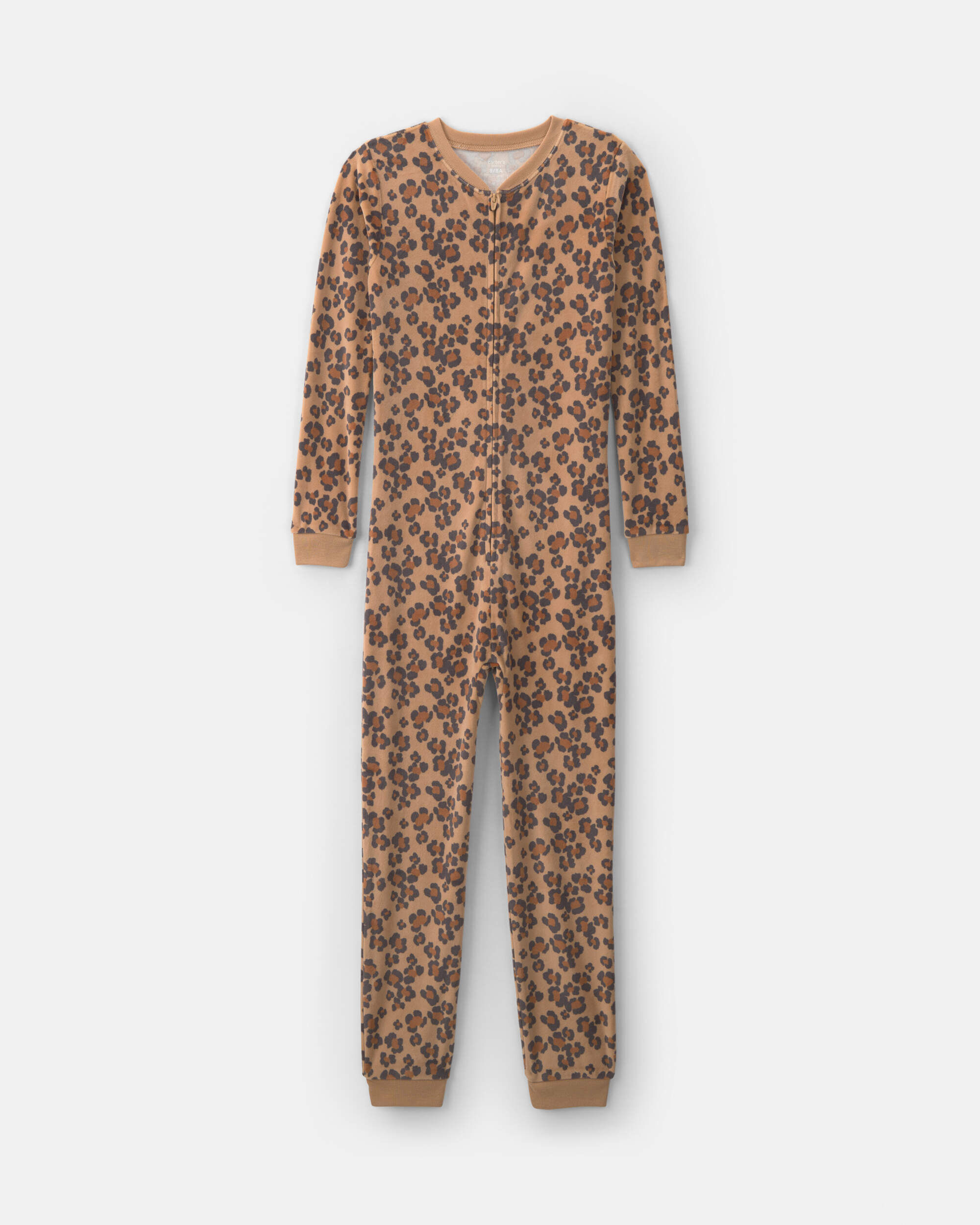 Carters girls 1-piece leopard dreamplush snug fit pajama 10 Brown 34$