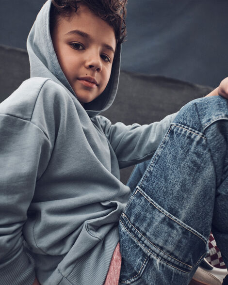 Product image 4 of Boys French Terry Hoodie - Blue