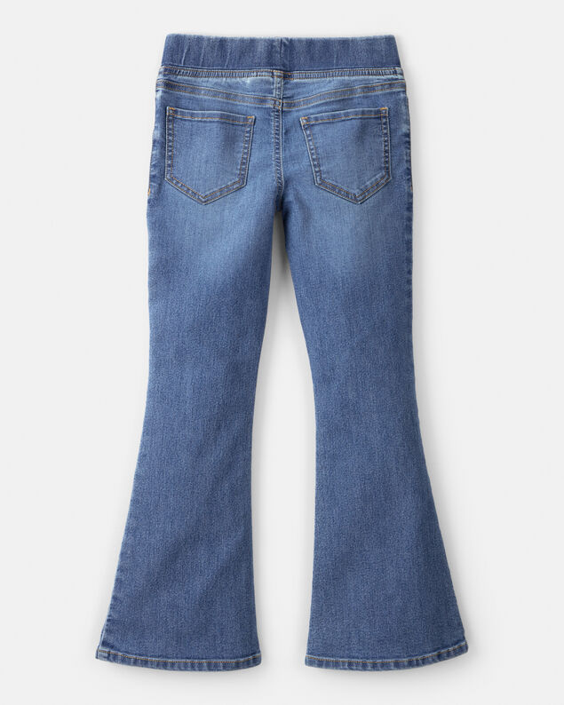 Product image 2 of Girls Mid-Rise Denim Pull-On Bootcut Jeans - Blue