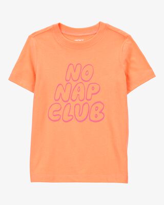 Product image 1 of Toddler No Nap Club Short-Sleeve Graphic Tee - Orange