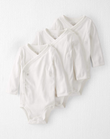 Baby 3-Pack Organic Cotton Snap Bodysuits