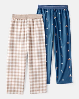 Product image 1 of Kid 2-Pack Plaid Camping Pajama Pants