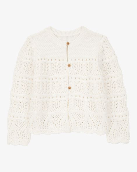  Product image 1 of Toddler Pointelle Sweater - Cream