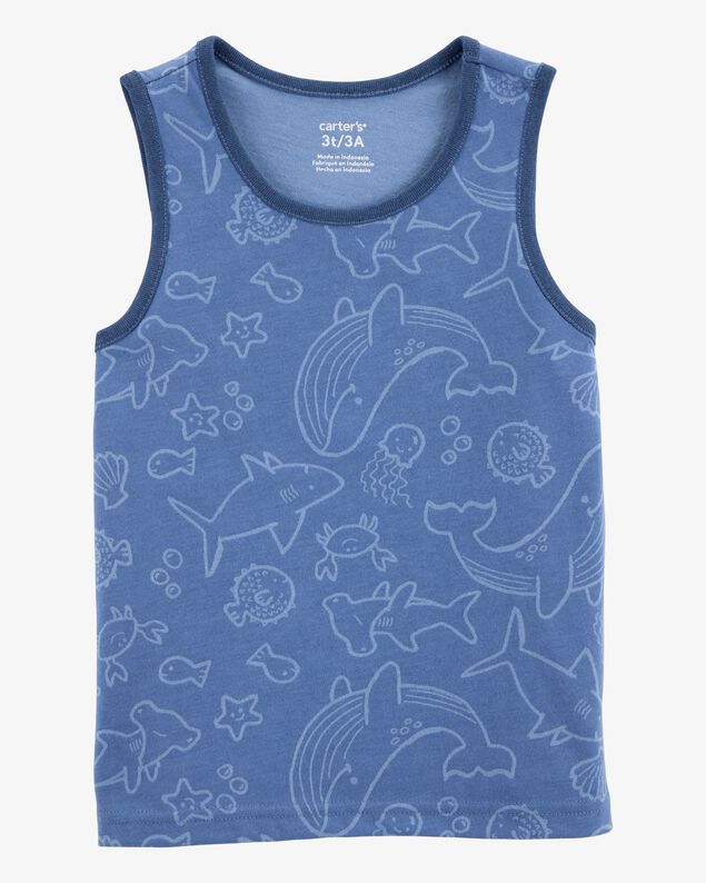 Product image 1 of Baby Sea Animals Graphic Tank - Blue