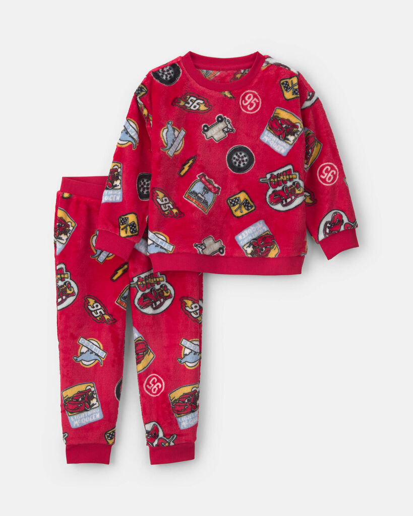 Carter's toddler boy 2-piece ©disney/pixar cars long-sleeve top & pant set 12M Red