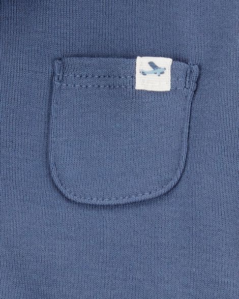 Baby Barn Print 3-Piece Cardigan Set - Navy/White