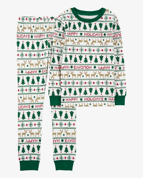  Product image 1 of Kid 2-Piece Fair Isle 100% Snug Fit Cotton Pajamas