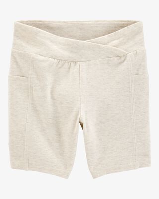 Product image 1 of Kid High-Rise Bike Shorts - Cream