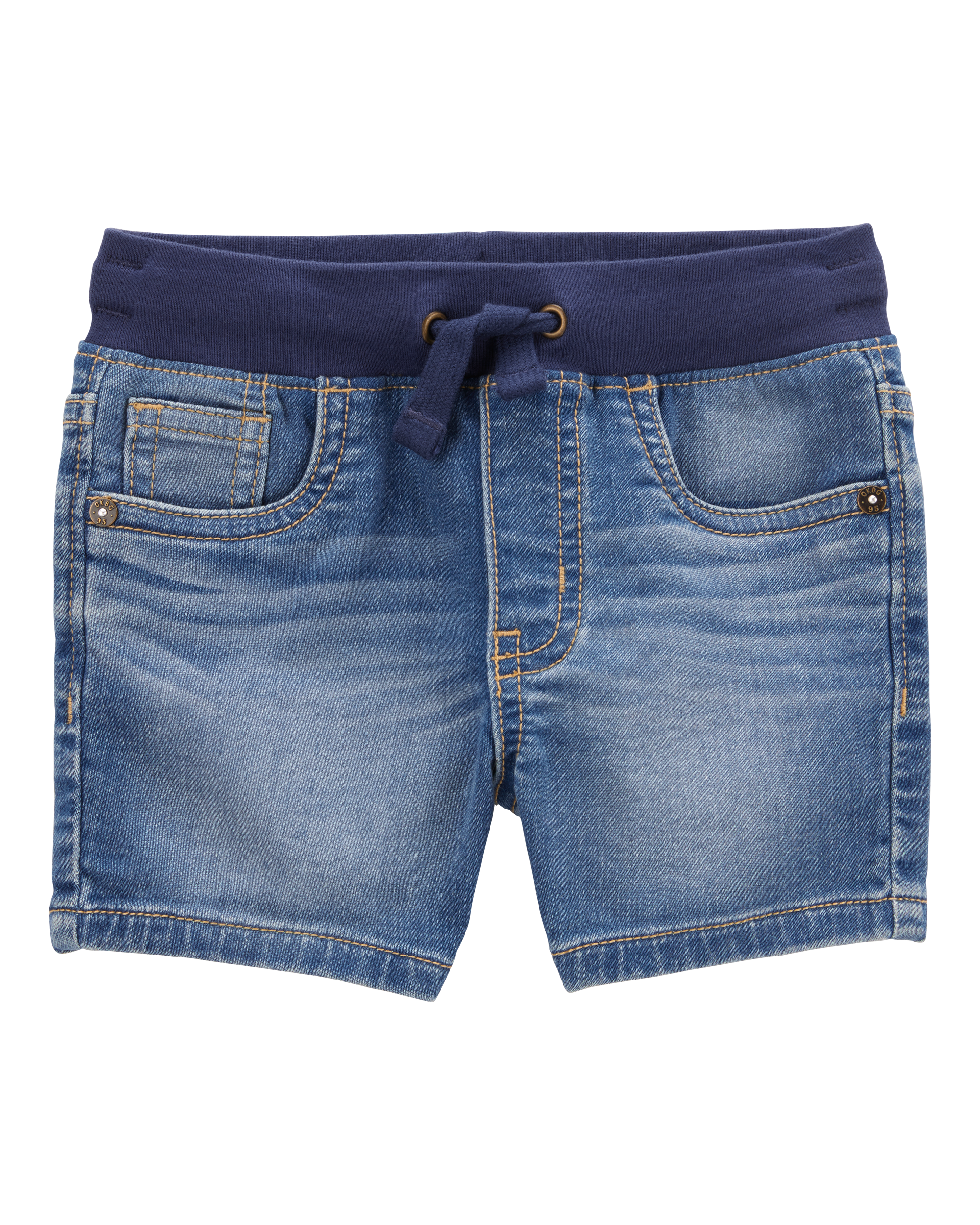 Toddler Pull-On Denim Short - Blue Wash