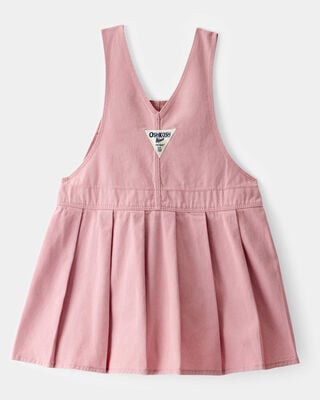 Product image 2 of Toddler Girl Pleated 100% Cotton Jumper Dress - Pink