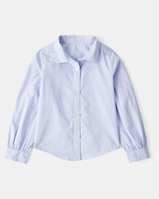 Product image 2 of Kid 2-Piece Button-Front Shirt & Sweater Vest Top - Blue/White