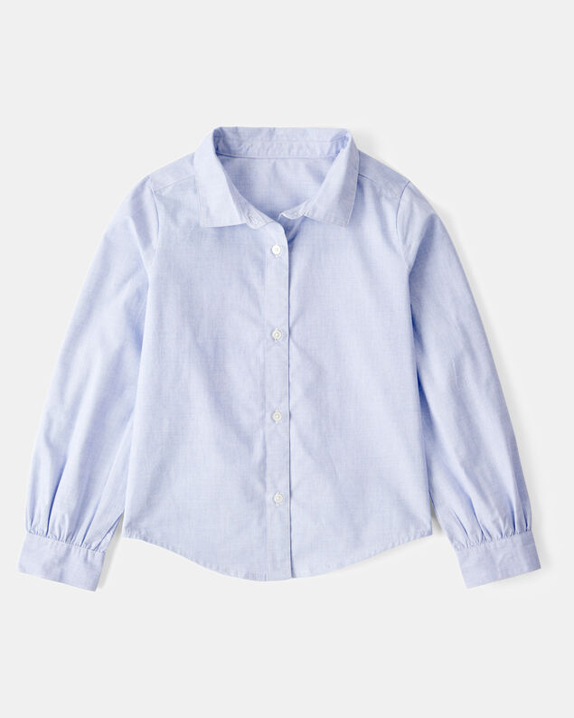 Product image 2 of Kid 2-Piece Button-Front Shirt & Sweater Vest Top - Blue/White