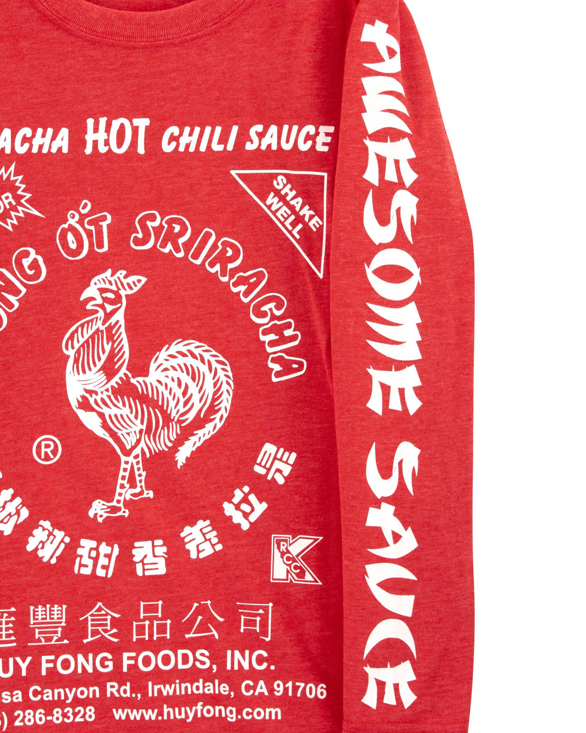 Kid Sriracha Long-Sleeve Graphic Tee - Red