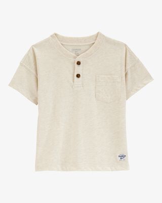 Product image 1 of Baby Pocket Henley Tee - Cream