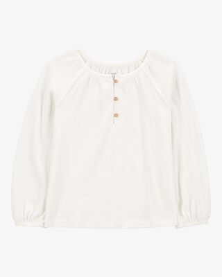 Product image 1 of Toddler Gauze Long-Sleeve Top - Cream