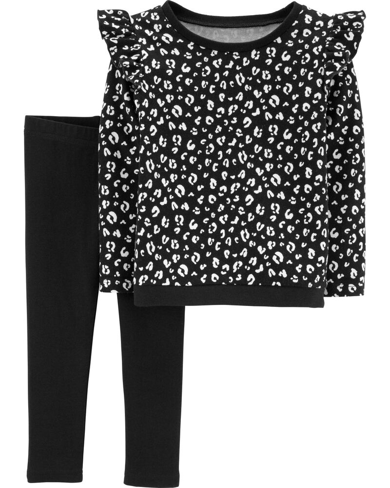2 Piece Cheetah Print Top Legging Set Carters Com