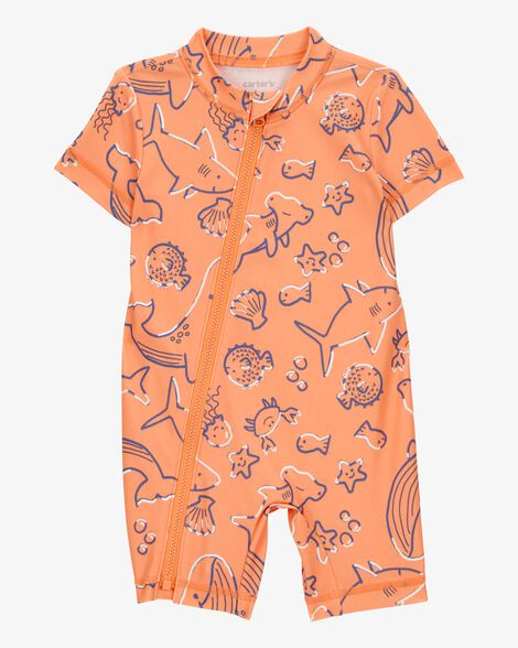 Product image 1 of Baby Boy 1-Piece Whale Print Rashguard