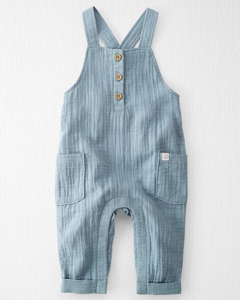 Baby Boy Organic Cotton Gauze Overall