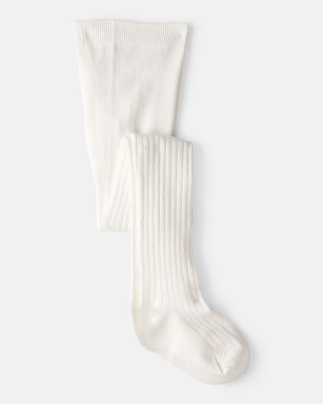 Product image 1 of Girls Rib Tights - White