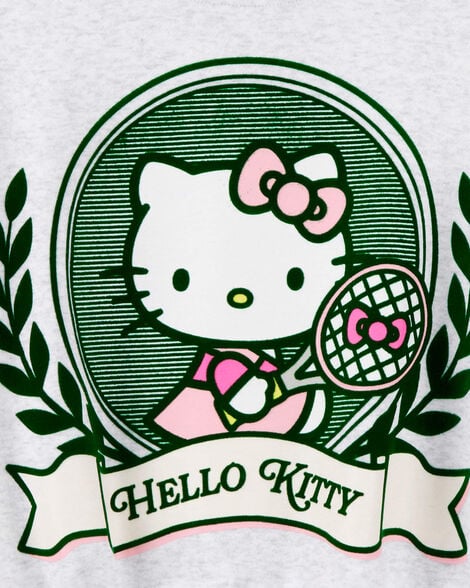 Girls Hello Kitty® Long-Sleeve Pullover Sweatshirt - Grey