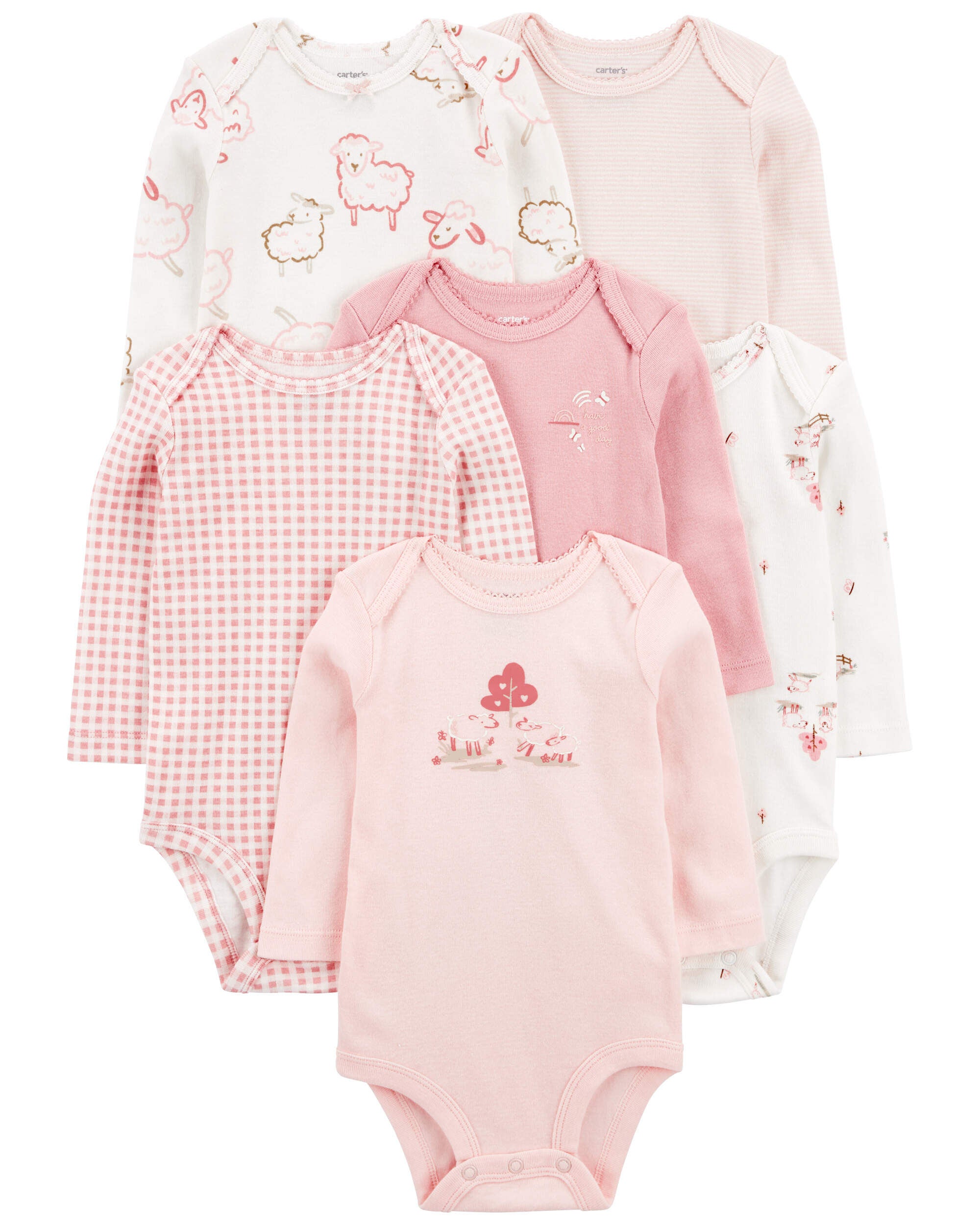 Baby 5 Pack Short Sleeve Original Bodysuits Carter s Carter s